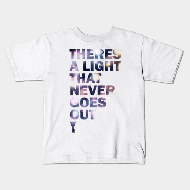 Kingdom Hearts - There's a Light that Never goes Out Kids T-Shirt by GysahlGreens